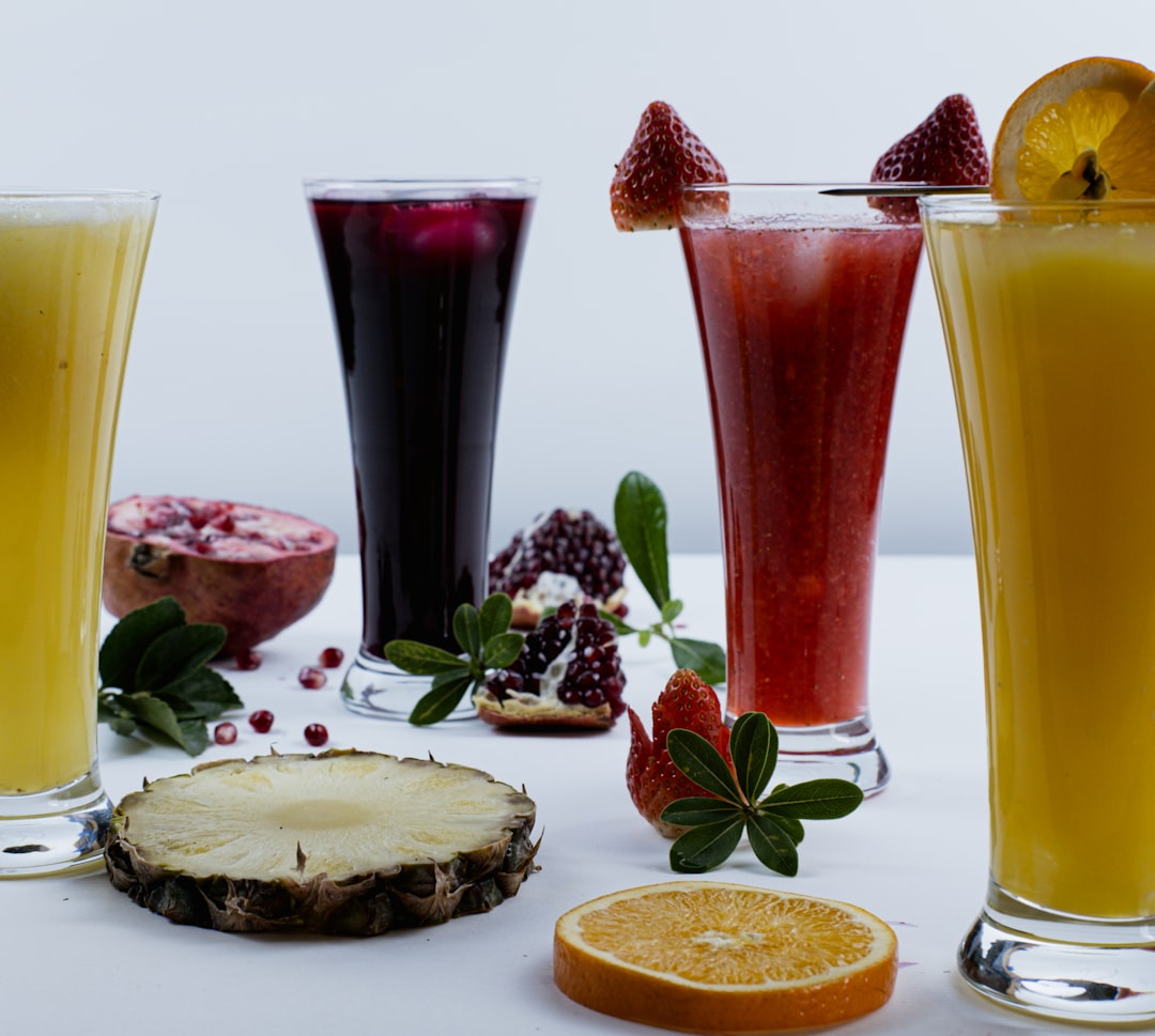 Photo fruit juice, liver