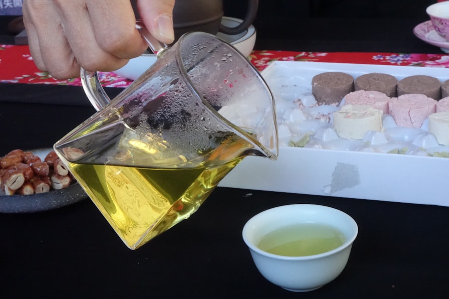 Photo green tea extract