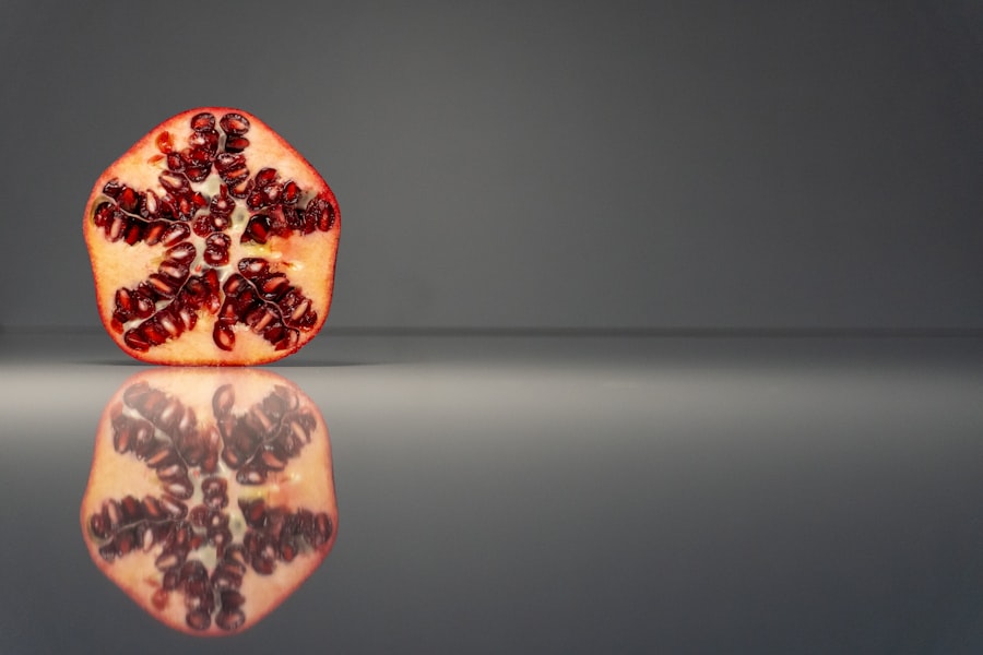 Photo pomegranate juice